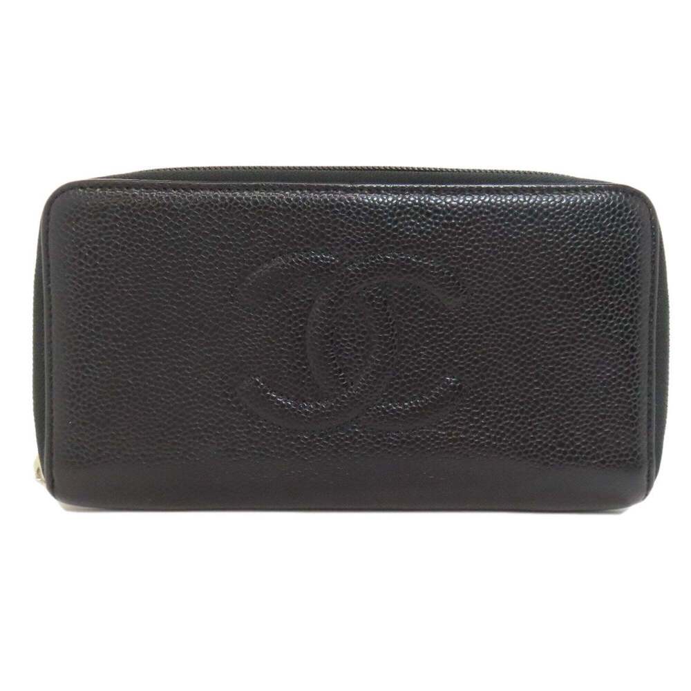 CHANEL Black Logo Wallet